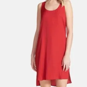 Elegant Red Tie Back Sleeveless Dress thumbnail 2