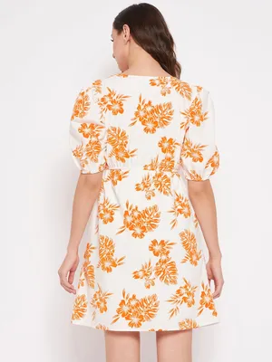 Sim & Sam Poplin Print Dress. Size Medium thumbnail 4