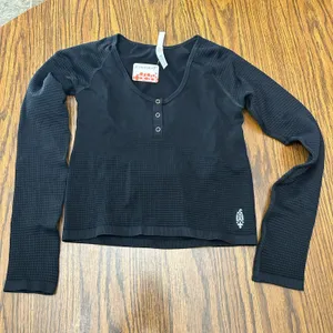 Free People Movement Bail Out long-sleeve henley top thumbnail 1