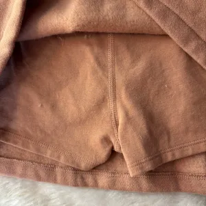 PINK Victoria's Secret Tan & White Elastic Waist Skort thumbnail 5