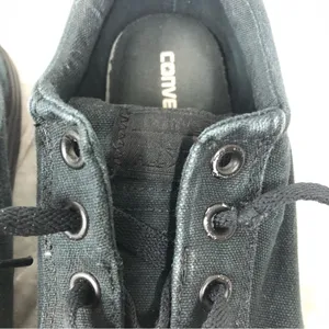 Converse shoes black chuck taylor all star sneakers size 8 unisex junior thumbnail 9