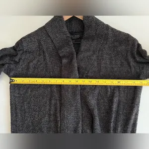 Barefoot Dreams Women open front Circle Cardigan Sweater Gray Long Sleeve XS/S thumbnail 6