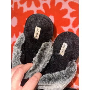 Soma Black Slippers Size 8 thumbnail 2