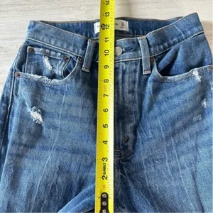 Abercrombie & Fitch High Rise‎ Mom Jeans Sz 24/00R Full Length Medium Wash Denim thumbnail 10