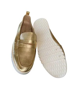 NEW $145 VIONIC Uptown Hybrid Penny Loafer GOLD thumbnail 8
