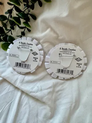 Beistle Bride To Be & Mother of the Bride Rosette Pin Set - White & Gold Satin thumbnail 2