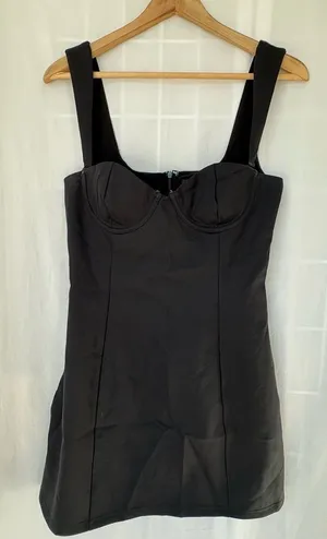 White Fox Black Bustier mini dress black Medium thumbnail 1