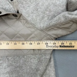 Abercrombie & Fitch Fleece Pullover Women S Tan Gorpcore Cabincore Soft Academia thumbnail 8