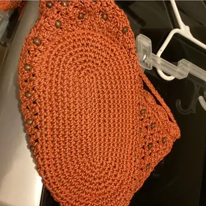 The Sak Orange Crochet Shoulder Bag thumbnail 3