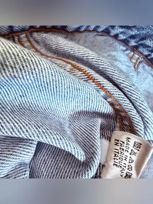 REPLAY Made in Italy Women’s XL Classic Denim Vintage Embellished Cropped Jacket thumbnail 7