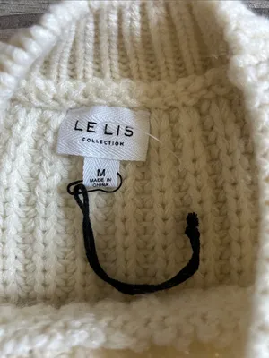 Le Lis Cream Cable-Knit Sleeveless Sweater Vest thumbnail 2
