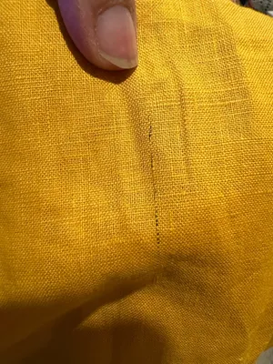 Antonio Melani, 100% linen button-down dress, mustard color, church, office 2 thumbnail 6