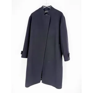 NWT ZARA ZW‎ Collection Black Wool Blend Coat Women's M Quiet Luxury thumbnail 2