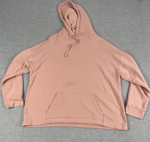 Madewell Hoodie Womens Large Pink‎ Pullover Lined Relaxed Hooded Pockets MWL thumbnail 1