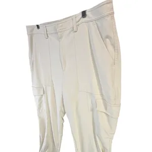 Banana‎ Republic Slim Refined Stretch Cargo Pant Women 16 Cream Modern Utility thumbnail 2