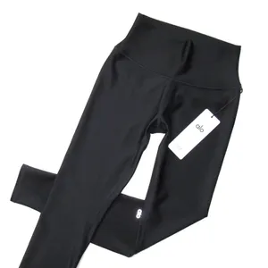 NWT Alo Yoga High-Waist Airlift Legging in Black Stretch Workout L thumbnail 2
