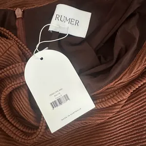 Rumer Penelope Mini Dress Small NWT Brown Ribbed Bodycon REVOLVE thumbnail 5