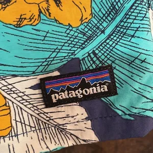 Patagonia Women's Baggies™ Shorts - 5" - Best Fronds Channel Blue thumbnail 2