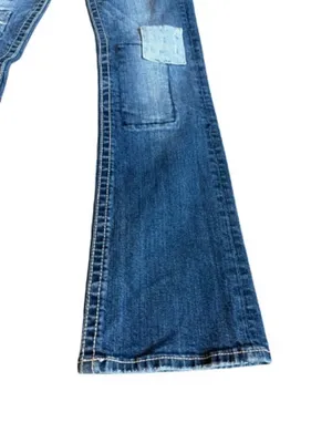 Miss Me JE544OBL Boot Dark Wash Patchwork Sequin Bootcut Jeans Size 29 Women's thumbnail 8