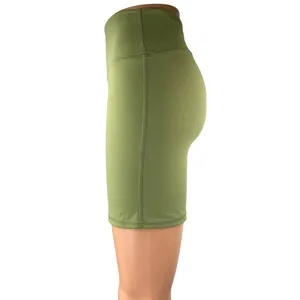 WeWoreWhat Green High Waisted Yoga Workout Running Athletic Biker Shorts Size S thumbnail 2