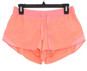 Lululemon Shorts Hotty Hot Running Athletic Activewear Gym Neon Flash‎ Light 10 thumbnail 1