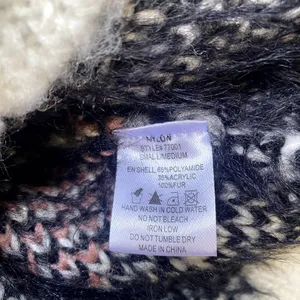 NWT Nylon Apparel Button‎ Front Cardigan Fuzzy Multicolor Fur Pockets Size S/M thumbnail 5