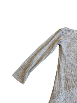 Soft Surroundings Beige Ribbed Knit Sweater Dress Long Sleeve Midi Medium Womens thumbnail 12