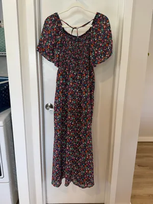 Dokotoo Black Floral Dress thumbnail 3