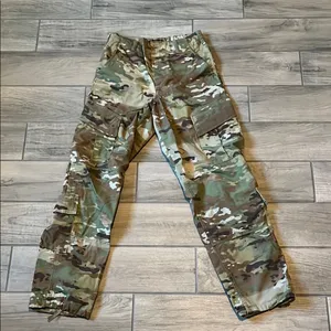 Rugged Green and Brown Cargo Jumpsuit with Tactical Design thumbnail 1