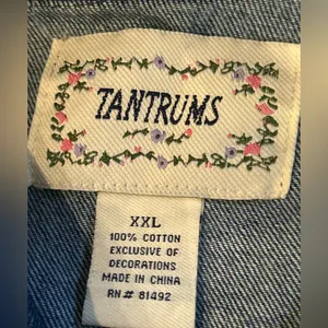 TANTRUMS Denim Embroidered Jacket 100% Cotton Size XXL. thumbnail 11