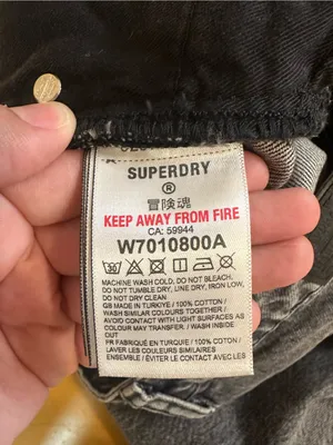 Superdry Mid Rise Wide Leg Jeans Black Wash 28/30 New thumbnail 11