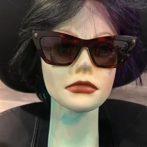 Kurt Geiger London Brown Cat-Eye Sunglasses thumbnail 3