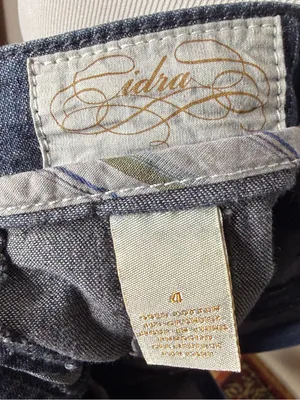 Idra Anthropologie Dark Denim Paneled A-Line Skirt thumbnail 5