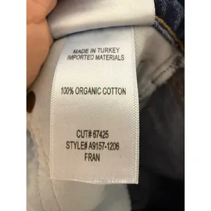 AGOLDE Fran Low Slung Straight Leg Jeans 31 Medium Wash Organic Cotton thumbnail 7