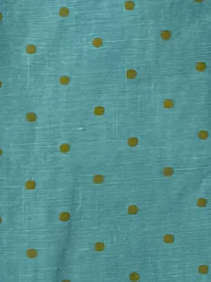 Flax 100% linen polka dot square neck button front blouse size large thumbnail 6