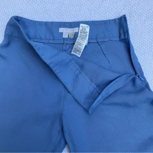 Zara High-Rise Wide-Leg Pants in Deep Blue thumbnail 5
