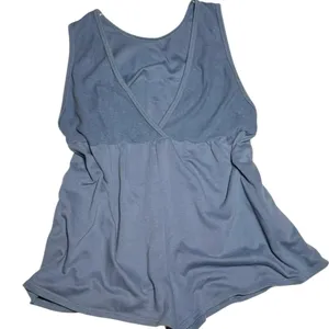 Urban Outfitters Romper Slate Blue terry medium one piece‎ cover up v-neck thumbnail 1