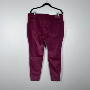 Madewell Women' 10" High Rise Skinny Jeans Velvet Red Sz 35P thumbnail 8