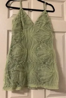 Le Lis Green Mini Dress PROM thumbnail 1