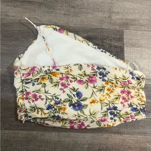 EN SAISON Anthropologie Valeria One Shoulder Crop Top thumbnail 4