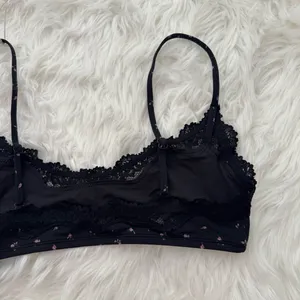 Skim Fits Everybody Lace Scoop Bralette Onyx Rosebud Size Medium thumbnail 7