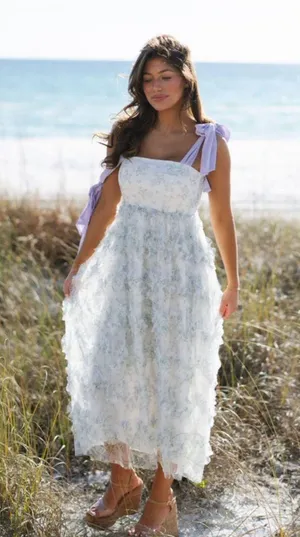 These Three Boutique Ruffle maxi dress thumbnail 1