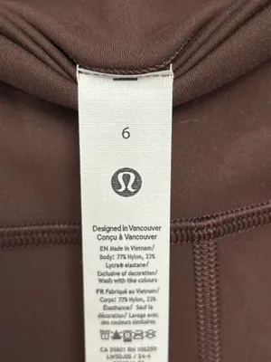 NWT Lululemon Wunder Train HR. Tight/leggings Espresso Size 6 28" Authentic thumbnail 4