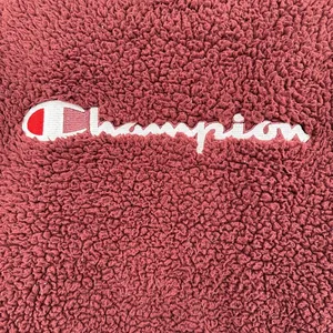 Champion authentic‎ athletic wear size XL hoodie sweatshirt sherpa purple thumbnail 3