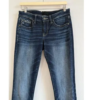 Buckle Black Jeans Fit No.53 Straight Women’s 28x32 Dark Wash Mid Rise Stretch thumbnail 10