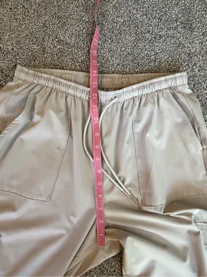 Gilly Hicks Taupe Cargo Wide Leg Drawstring Pants Medium thumbnail 4