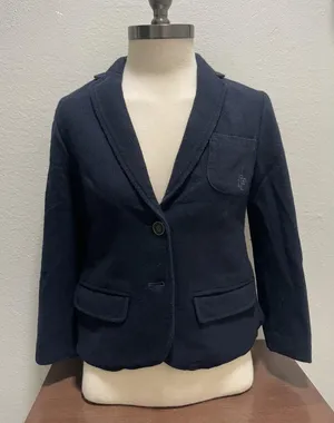 VTG Abercrombie & Fitch Y2K Blue Blazer Wool Blend Jacket M thumbnail 1