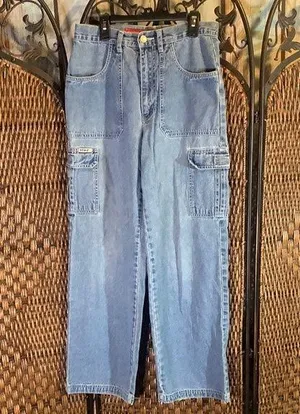 Vintage 90’s Y2K Revolt Flare Carpenter Jeans Size 7/8 thumbnail 1