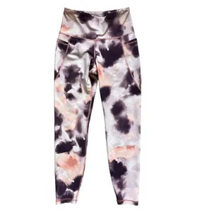 Womens Old Navy High-Waisted 7/8 Leggings in Peace Watercolor - Sz M thumbnail 3