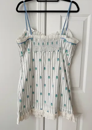 Anthropologie Maeve Sleeveless Ruffle-Hem Mini Dress, Size L thumbnail 10